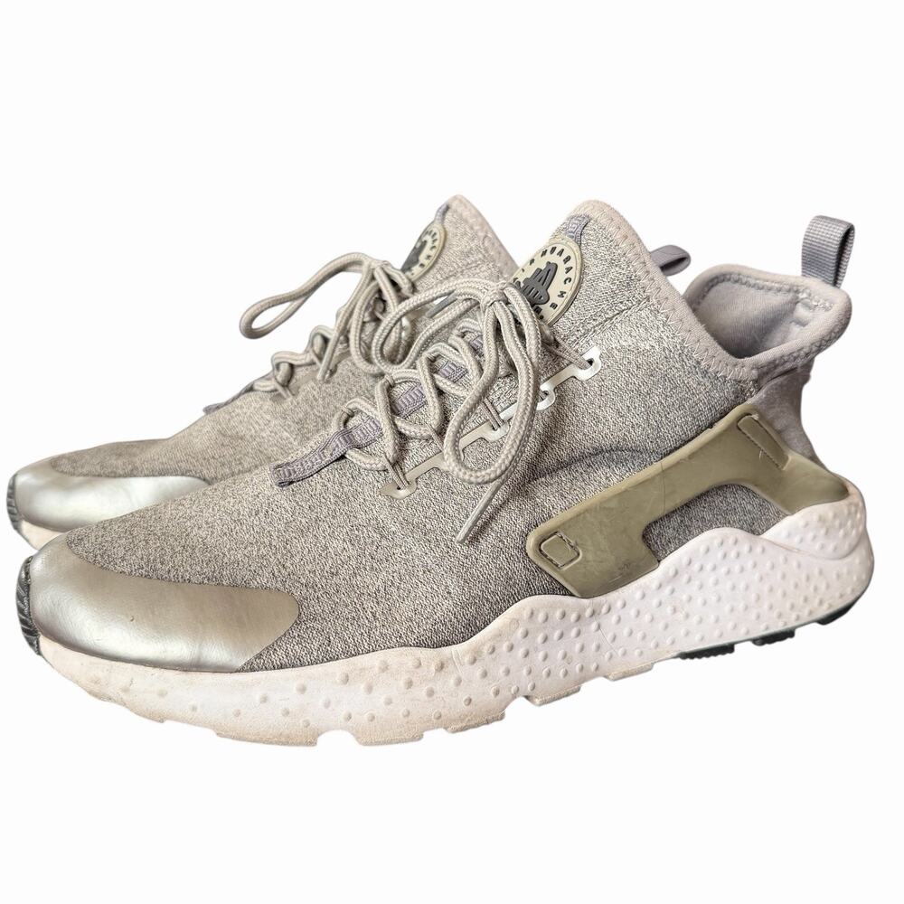 Nike Air Womens 10 Sneakers Huarache Run Ultra SE Running Shoes Gray 859516-009